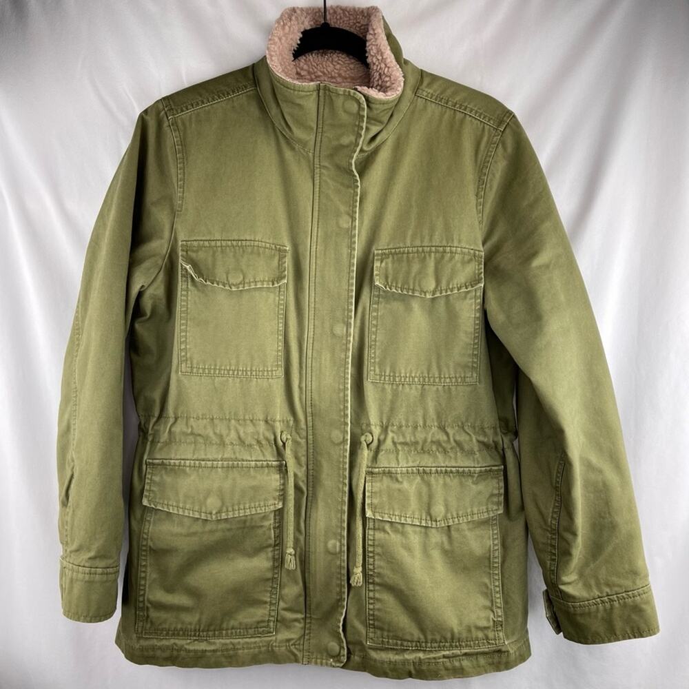 Madewell Sherpa-Trimmed Surplus Jacket Size S